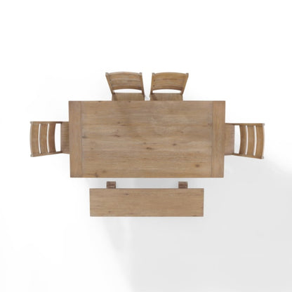 Crosley Joanna 128 Inch 6pc Dining Set Rustic-Brown - KF20020RB