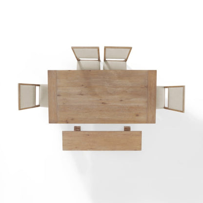 Crosley Joanna 126 Inch 6pc Dining Set Rustic-Brown - KF20021RB