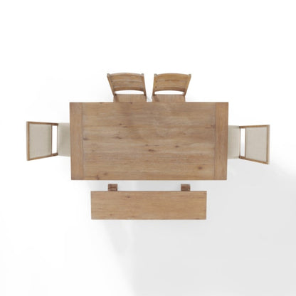 Crosley Joanna 128 Inch 6pc Dining Set Rustic-Brown - KF20022RB