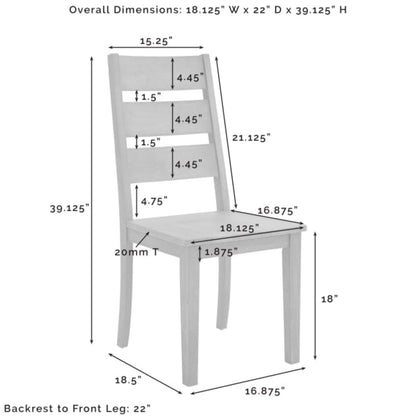 Crosley Joanna 128 Inch 6pc Dining Set Rustic-Brown - KF20022RB
