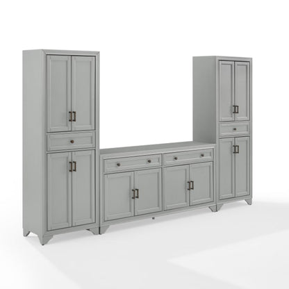 Crosley Tara 3pc Sideboard And Pantry Set - KF33012