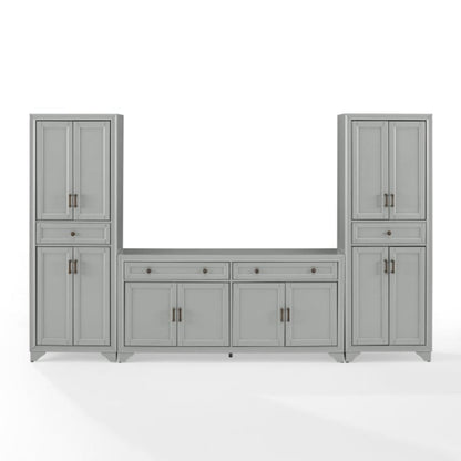 Crosley Tara 3pc Sideboard And Pantry Set - KF33012