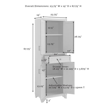 Crosley Tara 3pc Sideboard And Pantry Set - KF33012