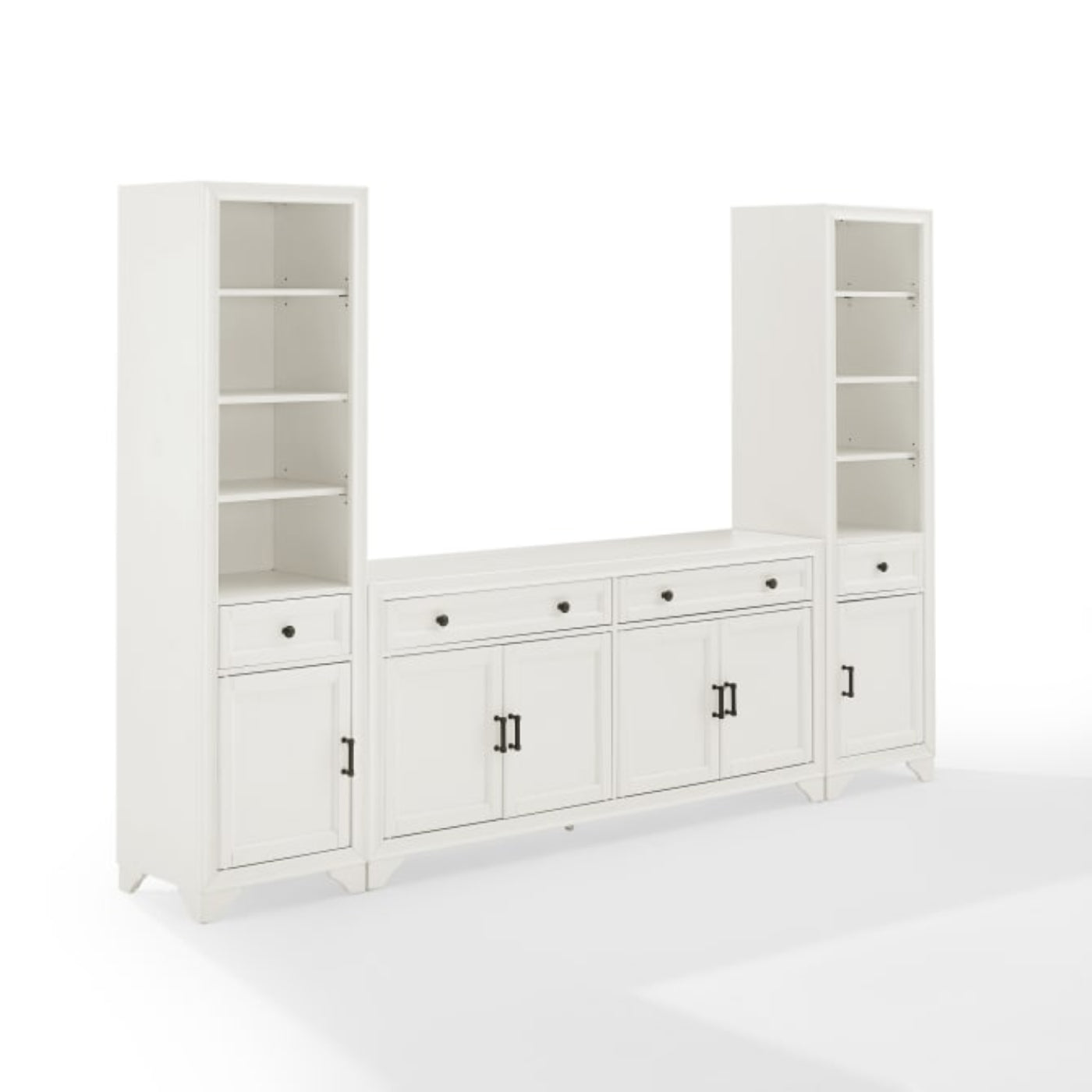 Crosley Tara 3pc Sideboard And Bookcase Set - KF33014