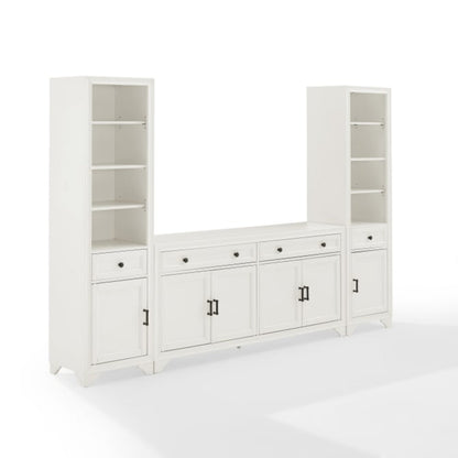 Crosley Tara 3pc Sideboard And Bookcase Set - KF33014
