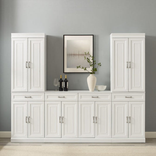 Crosley Stanton 3pc Sideboard And Pantry Set White - KF33035WH