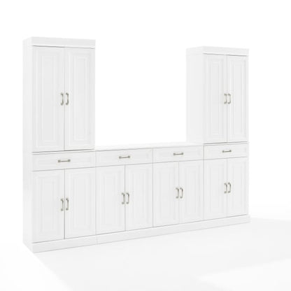 Crosley Stanton 3pc Sideboard And Pantry Set White - KF33035WH