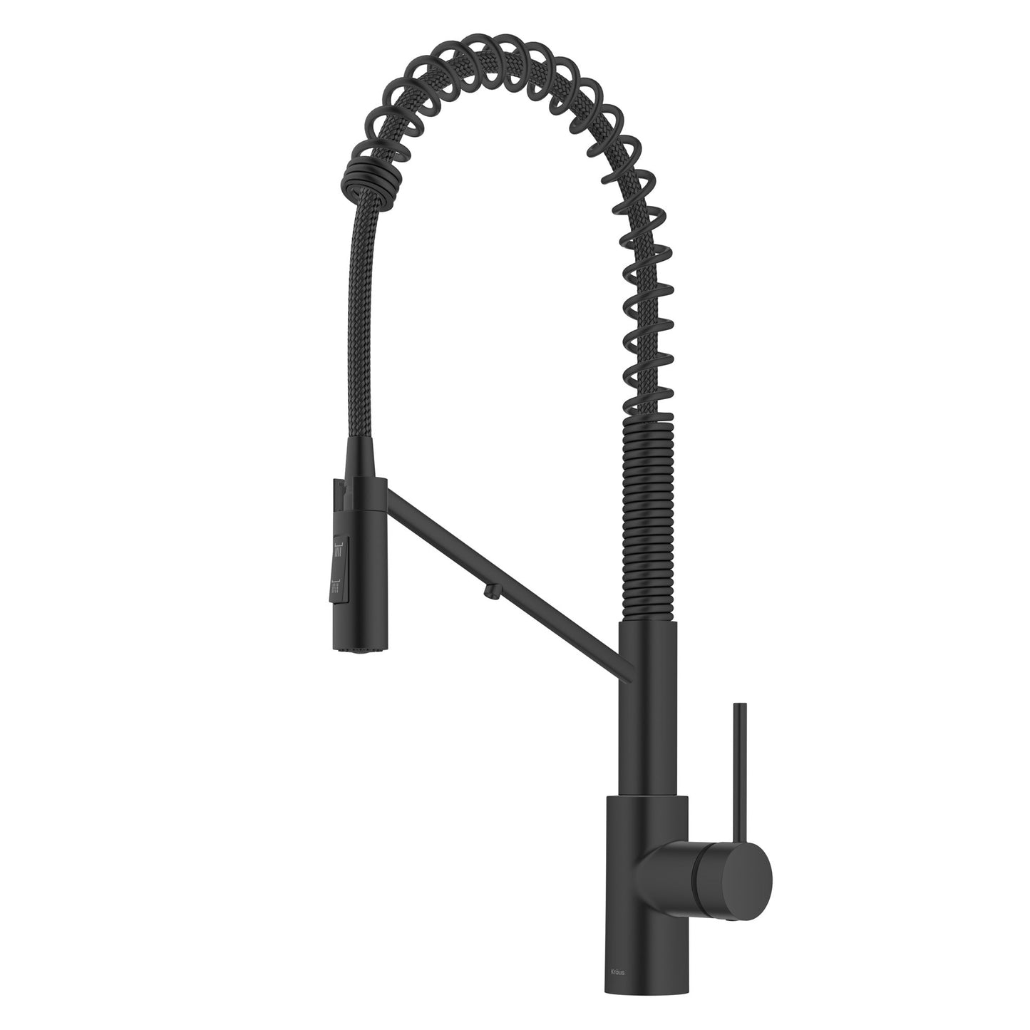 KRAUS Oletto 2-in-1 Commercial Style Kitchen Faucet with Integrated Water Filter Dispenser in Matte Black - KFF-2631MB