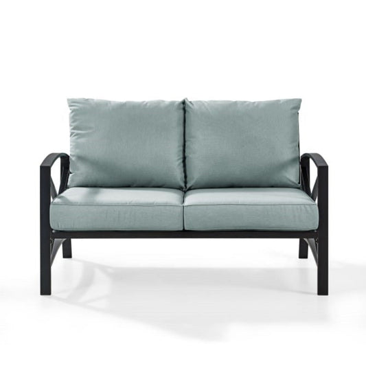 Crosley Kaplan 54 Inch Outdoor Metal Loveseat - KO60008