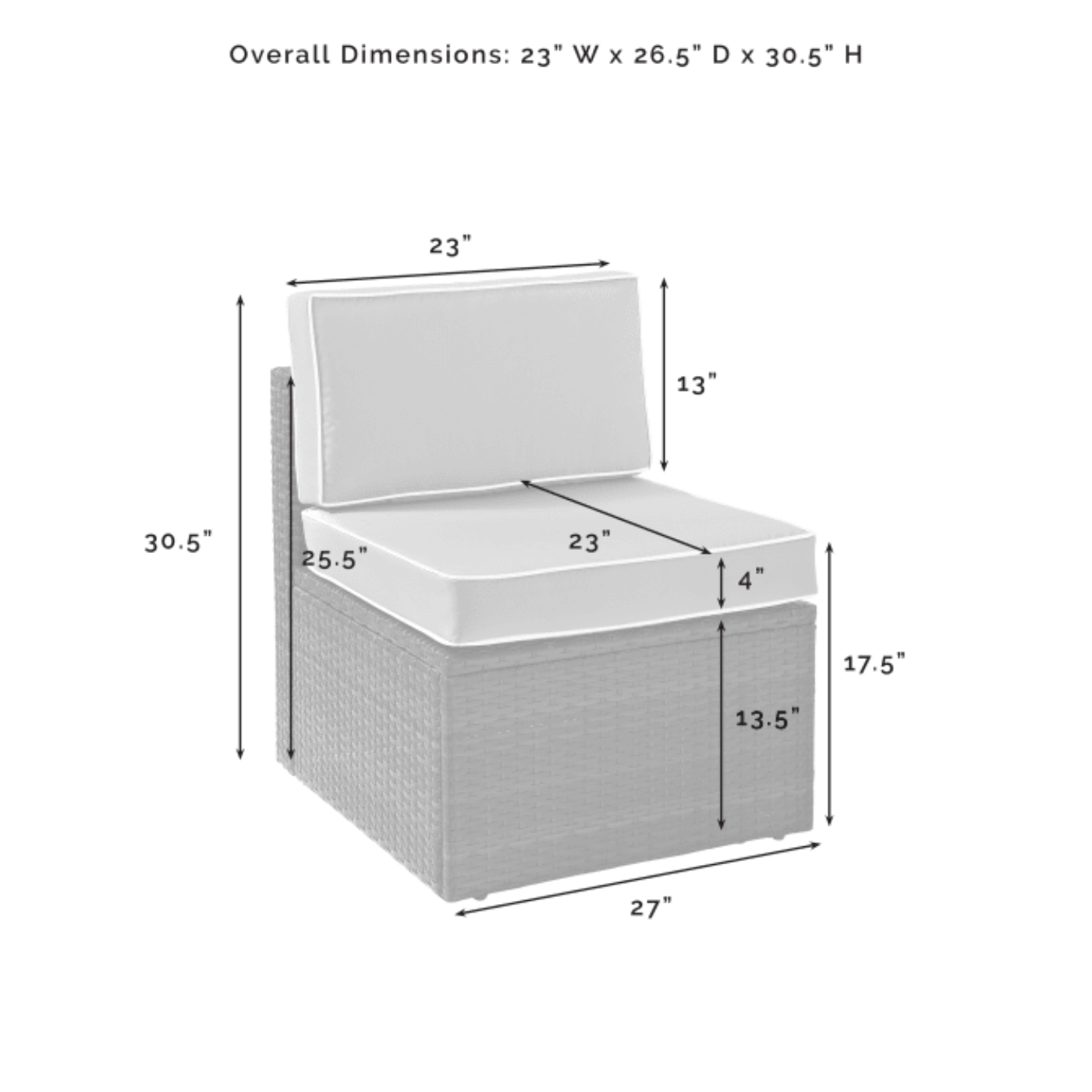 Crosley Palm Harbor 99 Inch 8pc Outdoor Wicker Sectional Set - KO70008BR