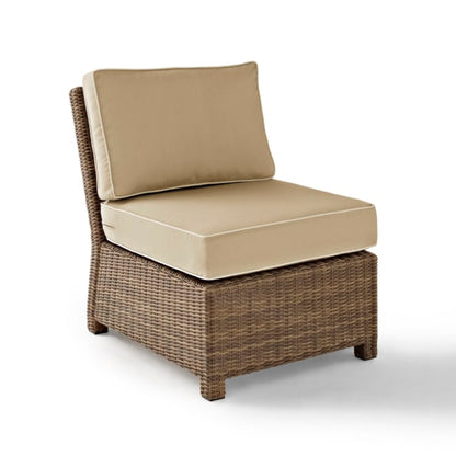 Crosley Bradenton 25 Inch Outdoor Wicker Sectional Center Chair - KO70017