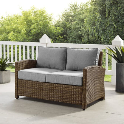 Crosley Bradenton 55 Inch Outdoor Wicker Loveseat - KO70022