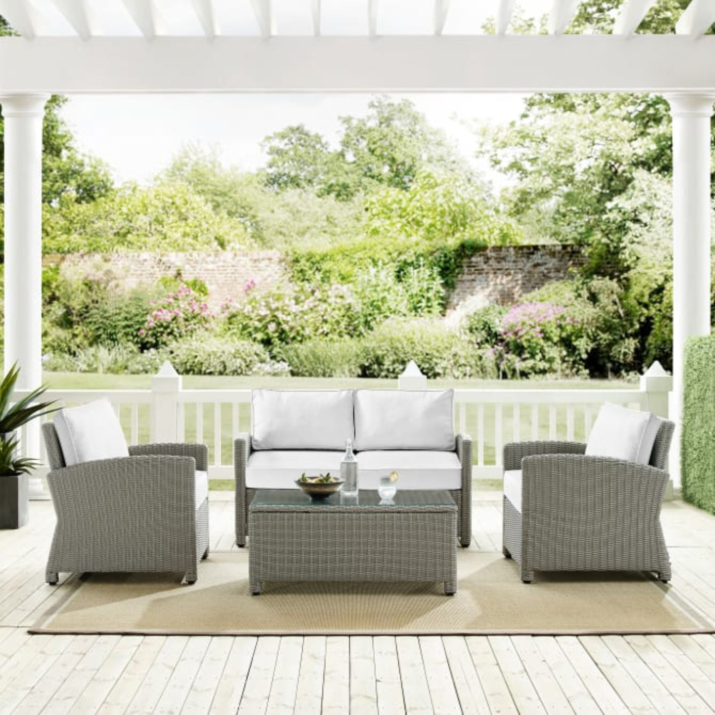 Crosley Bradenton 4pc Outdoor Conversation Set - Sunbrella