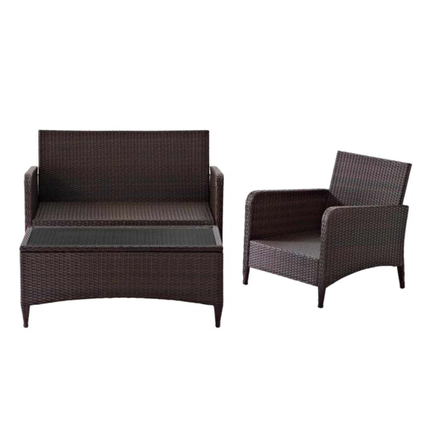 Crosley Kiawah 103 Inch 3pc Outdoor Wicker Conversation Set - KO70031BR