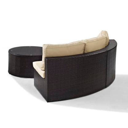Crosley Catalina 83 Inch 2pc Outdoor Wicker Sectional Set - KO70034