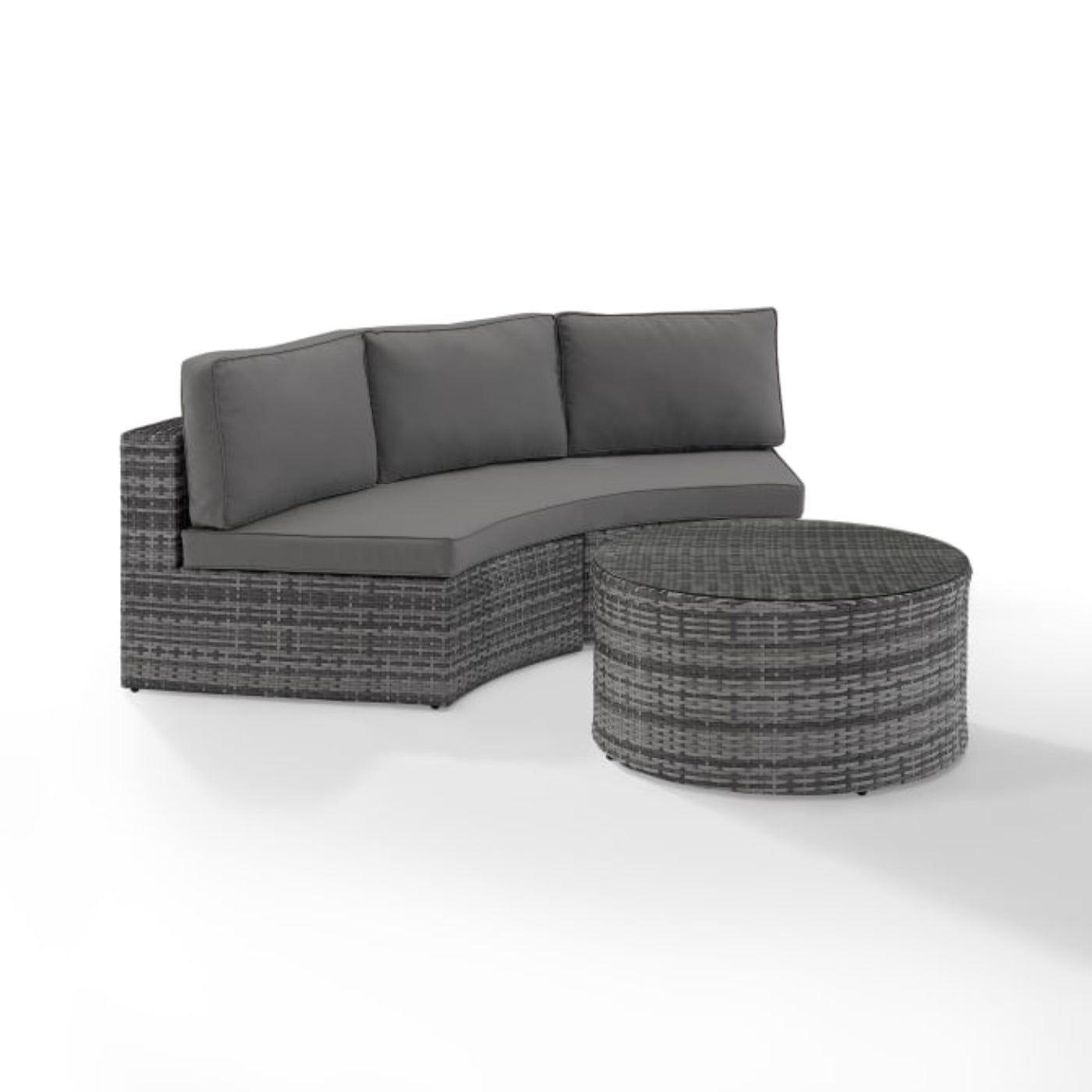 Crosley Catalina 83 Inch 2pc Outdoor Wicker Sectional Set - KO70034