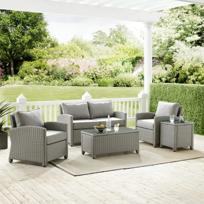 Crosley Bradenton 5pc Outdoor Wicker Conversation Set - KO70050