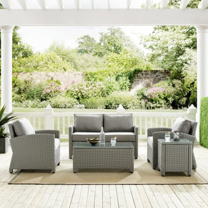 Crosley Bradenton 5pc Outdoor Wicker Conversation Set - KO70050