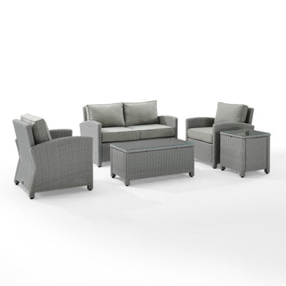 Crosley Bradenton 5pc Outdoor Wicker Conversation Set - KO70050