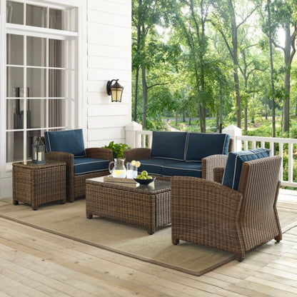 Crosley Bradenton 5pc Outdoor Wicker Conversation Set - KO70050