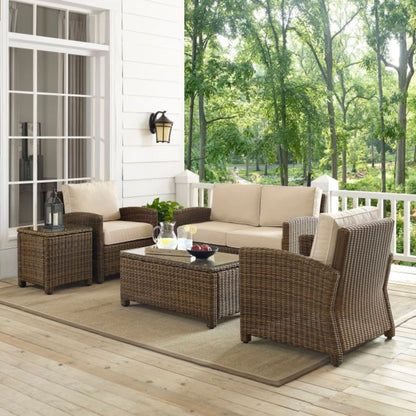 Crosley Bradenton 5pc Outdoor Wicker Conversation Set - KO70050