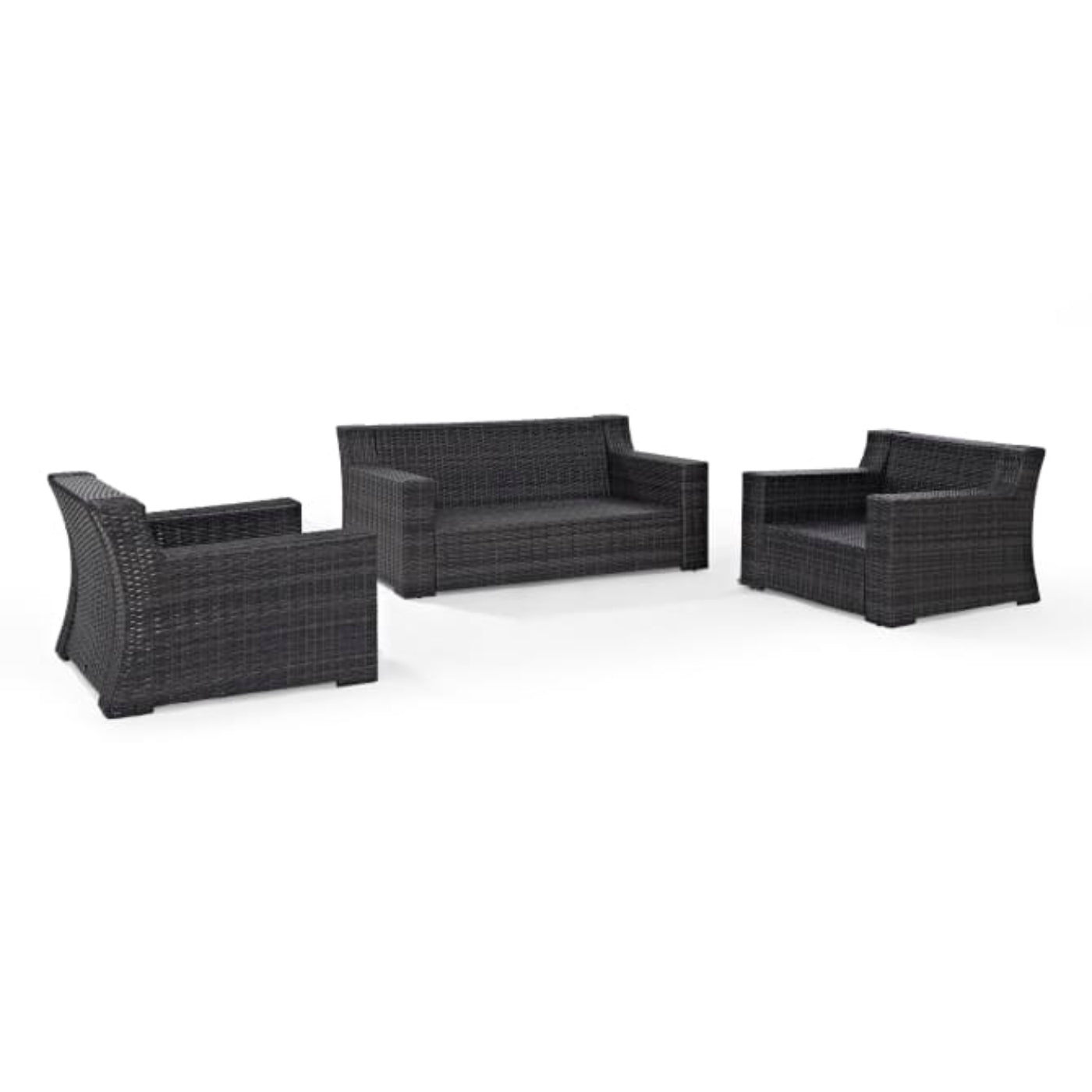 Crosley Beaufort 158 Inch 3pc Outdoor Wicker Conversation Set Mist - KO70098BR