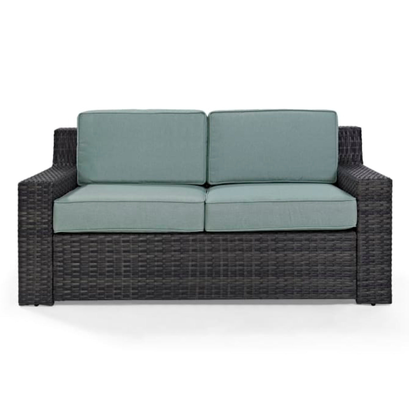 Crosley Beaufort 62 Inch Outdoor Wicker Loveseat Mist - KO70102BR
