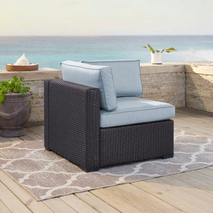 Crosley Biscayne 33.25 Inch Outdoor Wicker Corner Chair - KO70126BR