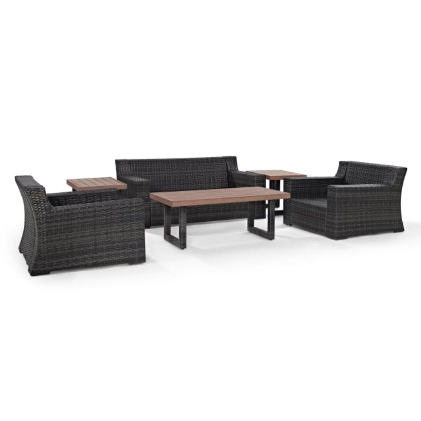 Crosley Beaufort 158 Inch 6pc Outdoor Wicker Conversation Set Mist - KO70131BR-MI