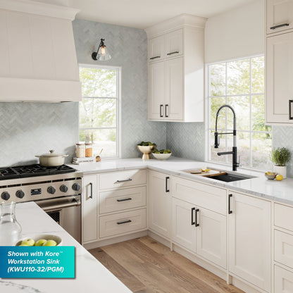 KRAUS Artec Pro 2-Function Single Handle Pull Down Kitchen Faucet in Spot-Free Stainless Steel & Matte Black - KPF-1605SFSMB