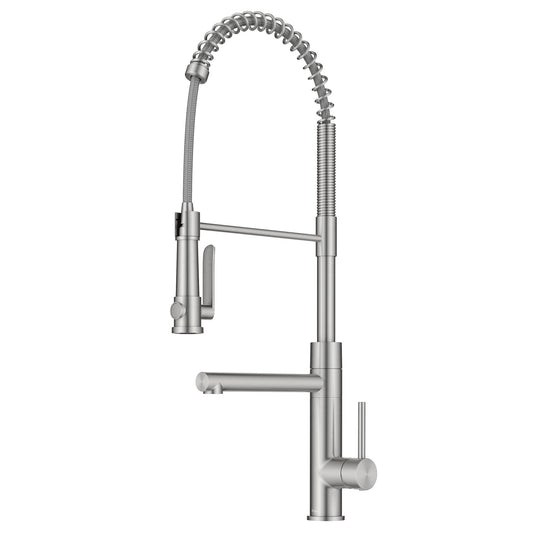 KRAUS Artec Pro 2-Function Single Handle Pull Down Kitchen Faucet in Spot-Free Stainless Steel - KPF-1605SFS