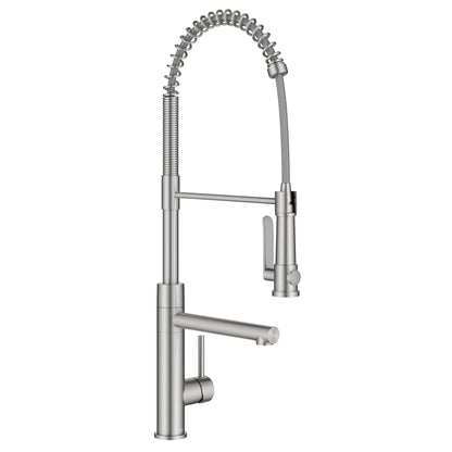 KRAUS Artec Pro 2-Function Single Handle Pull Down Kitchen Faucet in Spot-Free Stainless Steel - KPF-1605SFS