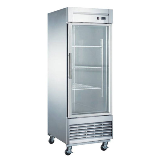 Chef AAA - TR-23BG 27" 1 Glass Door Reach-in Refrigerator 17.7 cu. ft. - TR-23BG