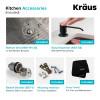 KRAUS 23" Stainless Steel Kitchen Sink and Kitchen Faucet - KHU101-23-1610-53CH