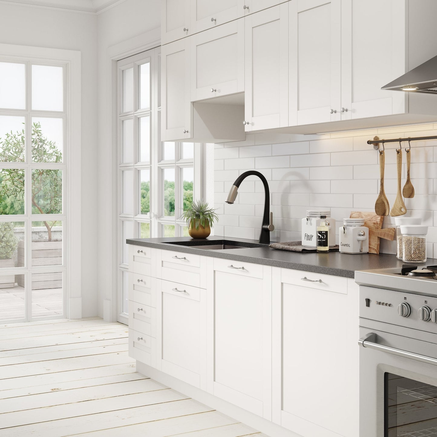 KRAUS 25" 16 Gauge Undermount Single Bowl Stainless Steel Kitchen Sink with Off Center Drain - KHU111-25