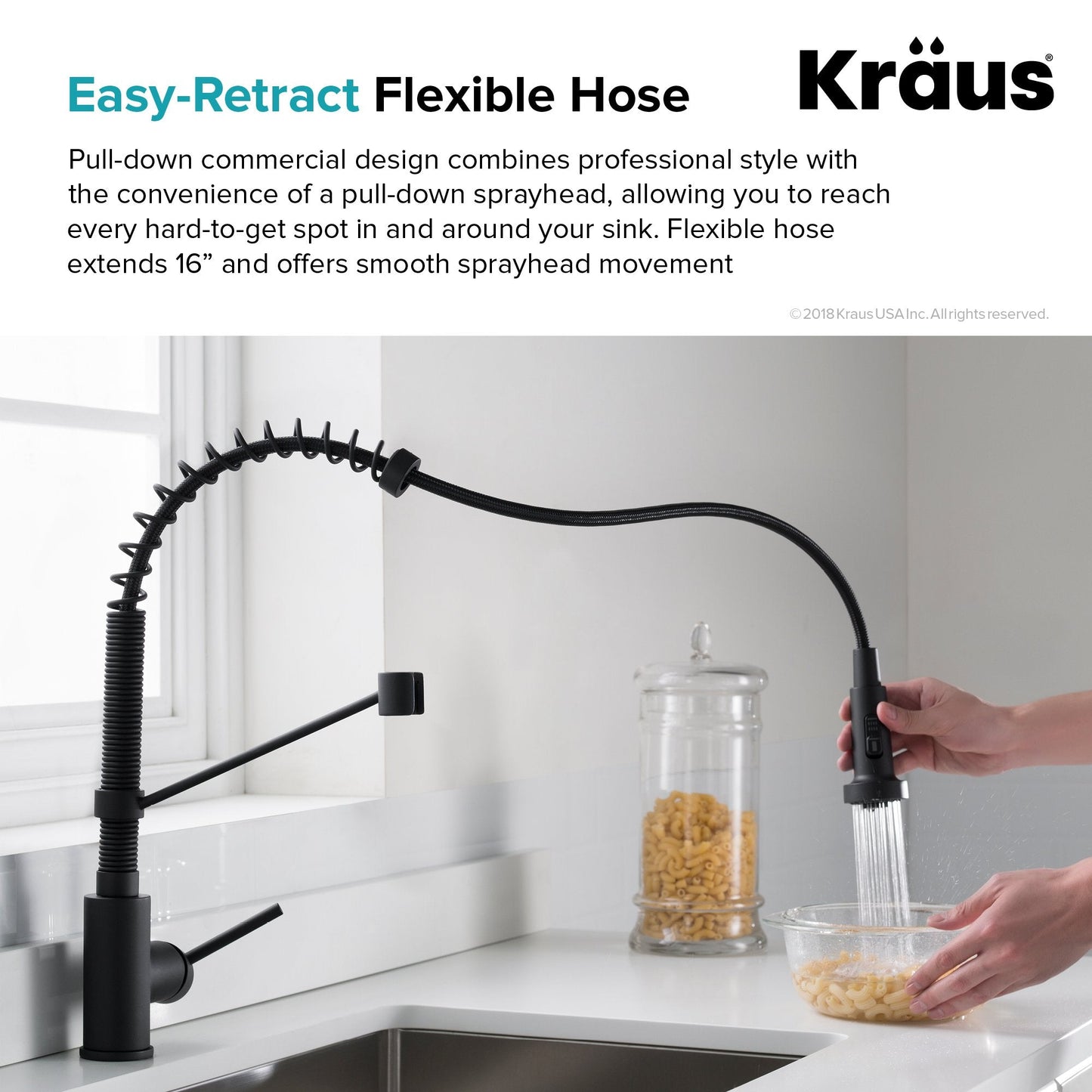 KRAUS 30" Stainless Steel Kitchen Sink and Kitchen Faucet - KHU100-30-1610-53CH