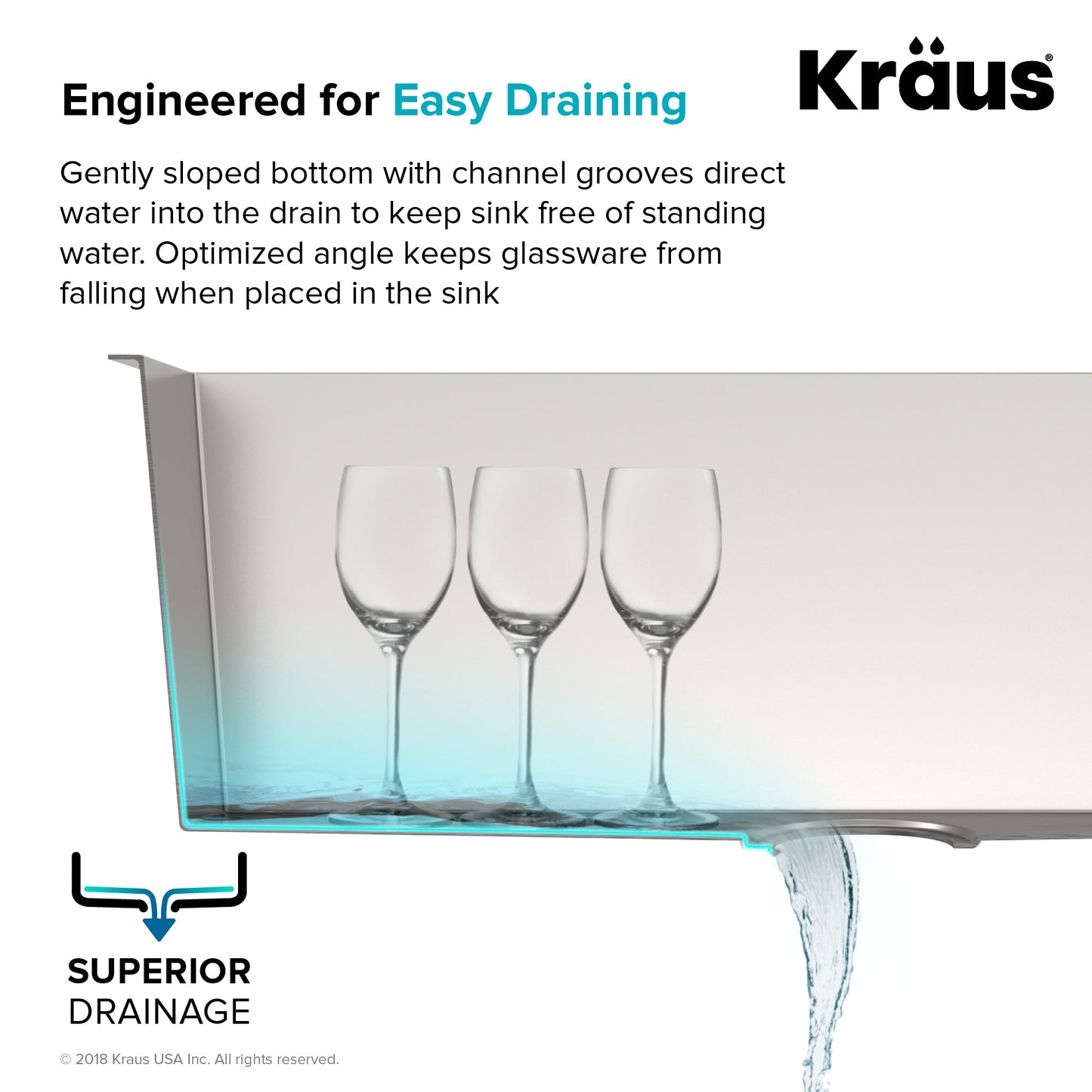KRAUS 33" x 22" Pax Drop-In Topmount Zero-Radius Double Bowl Stainless Kitchen Sink - KP1TD33S-2