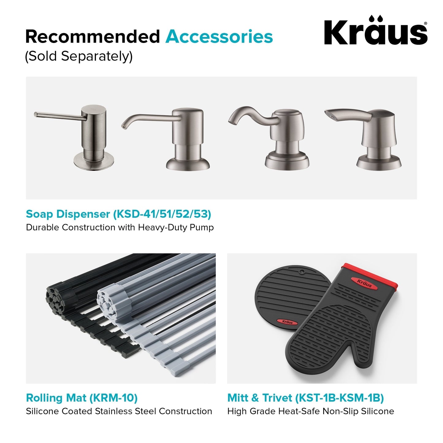 KRAUS 33 x 22 inch Standart PRO Drop-In 16 Gauge Double Bowl 2-Hole Stainless Steel Kitchen Sink - KHT302-33