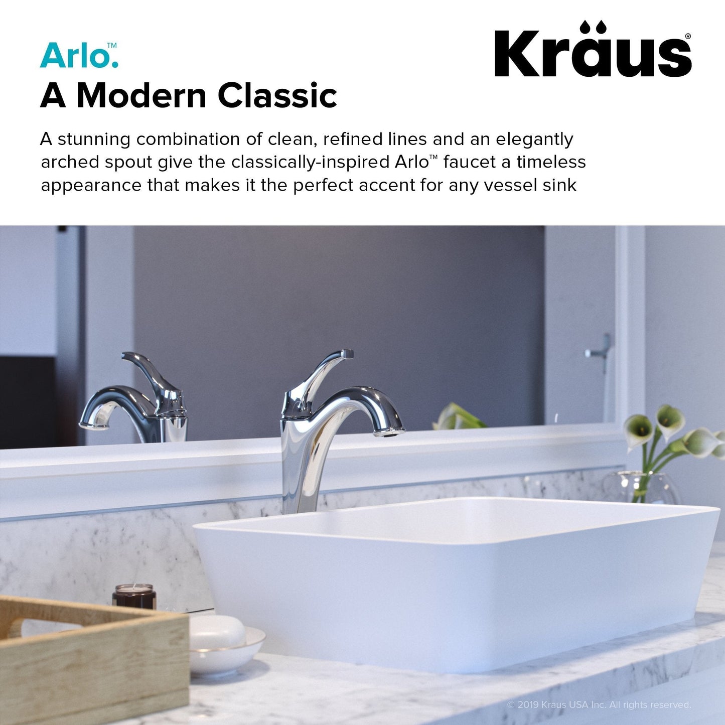 KRAUS Arlo 2-Pack Single Handle Vessel Bathroom Faucet with Pop Up Drain in Brushed Gold - KVF-1200BG-2PK