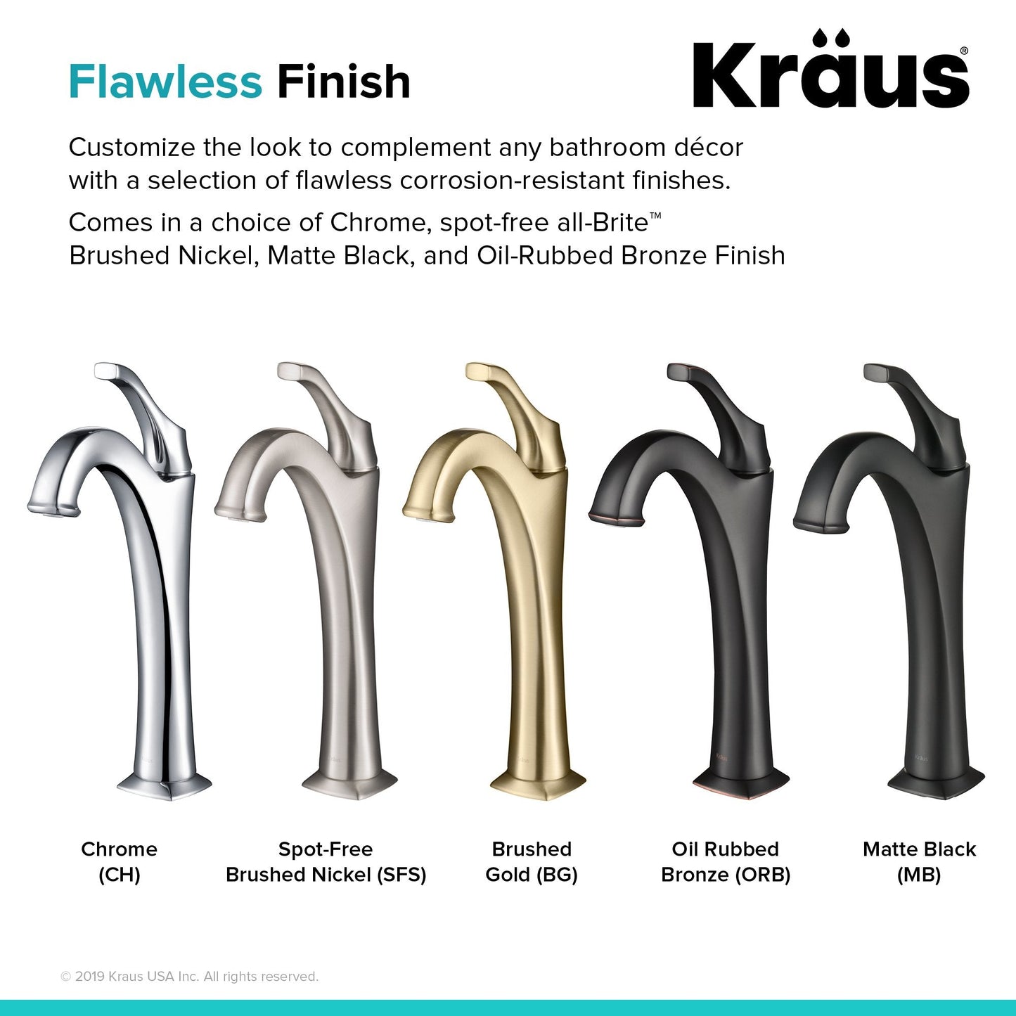 KRAUS Arlo 2-Pack Single Handle Vessel Bathroom Faucet with Pop Up Drain in Brushed Gold - KVF-1200BG-2PK
