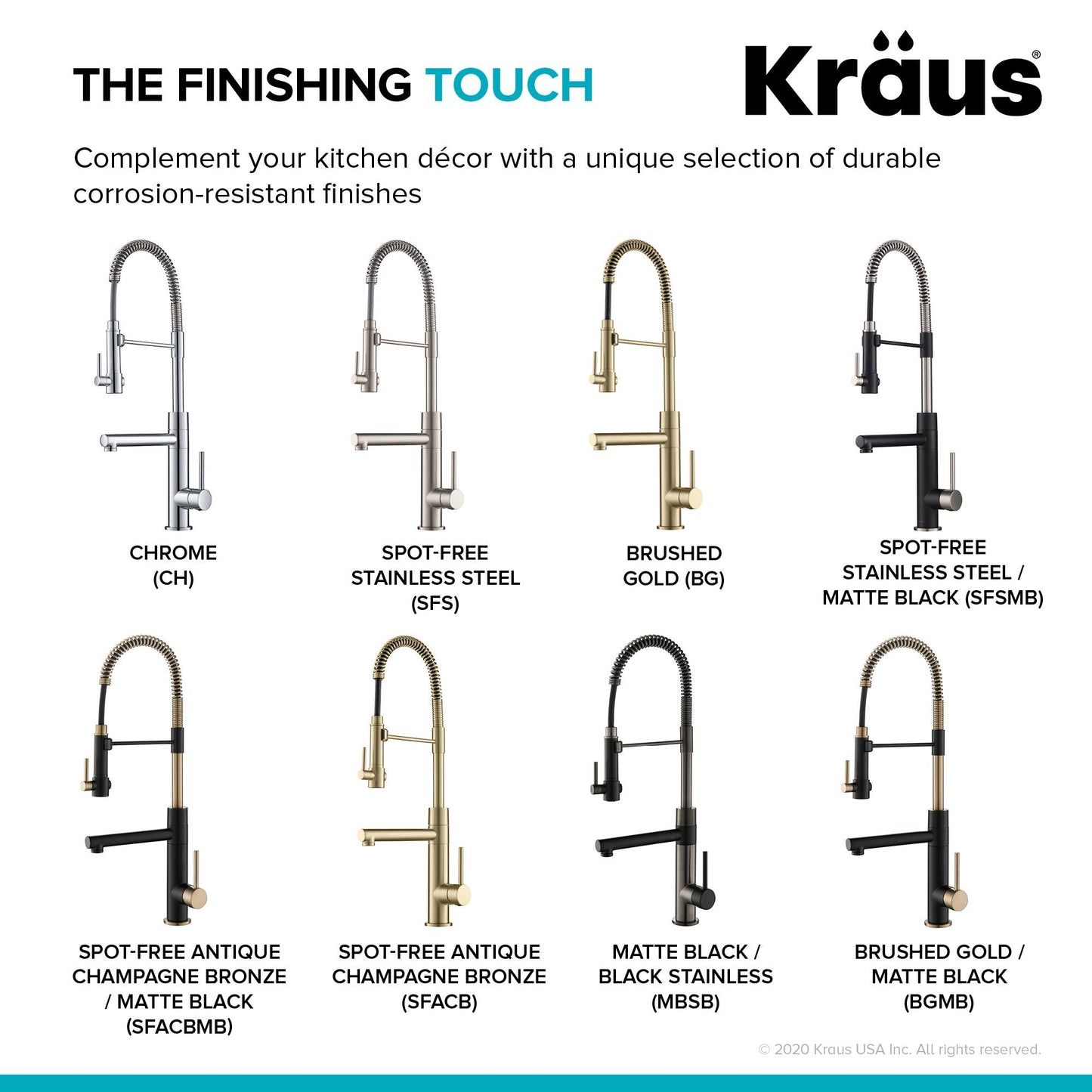 KRAUS Artec Pro 2-Function Commercial Style Pre-Rinse Kitchen Faucet in Spot Free Antique Champagne Bronze - KPF-1603SFACB