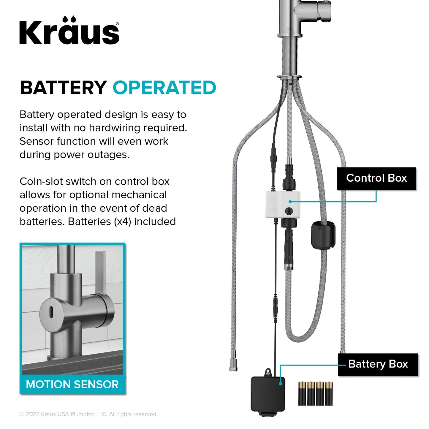 KRAUS Britt Touchless Pull-Down Single Handle Faucet in Spot Free Antique Champagne Bronze - KSF-1691SFACB