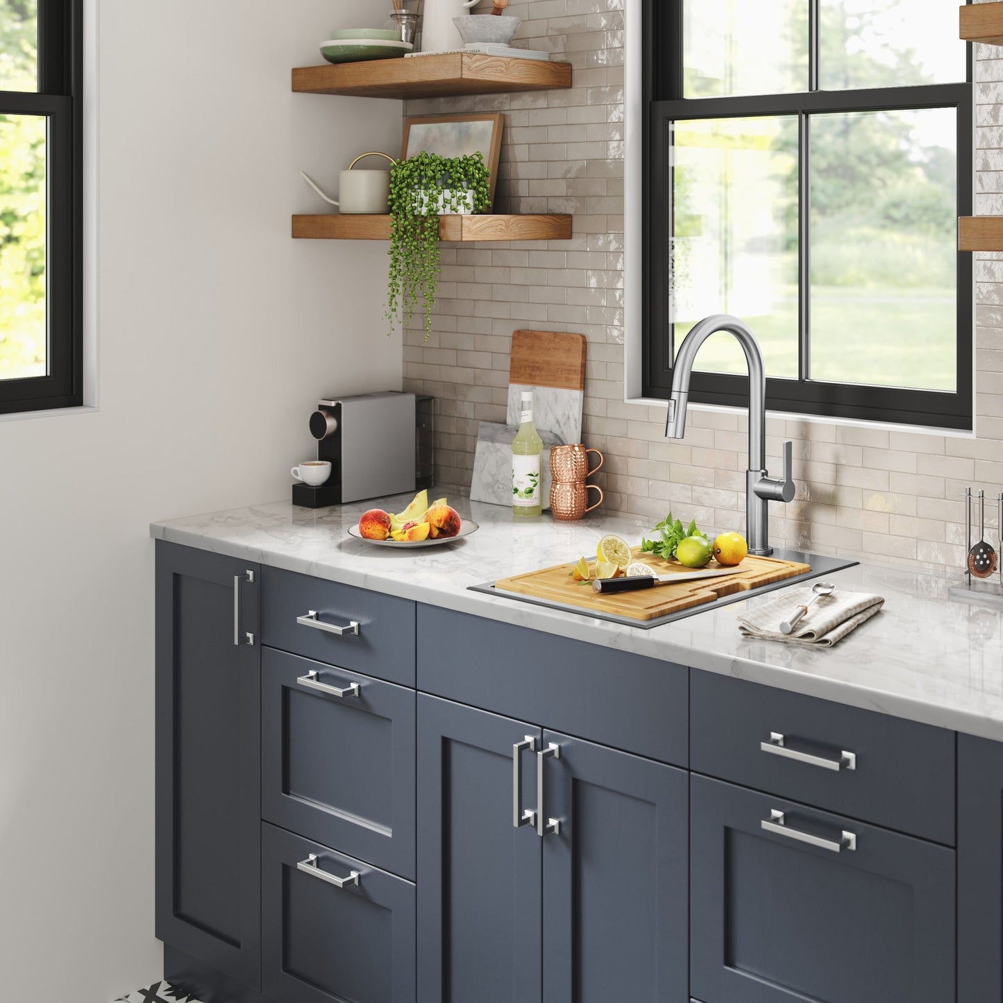 KRAUS Kore 15" Drop-In Workstation 16 Gauge Stainless Steel Single Bowl Kitchen Bar Sink with Accessories - KWT311-15