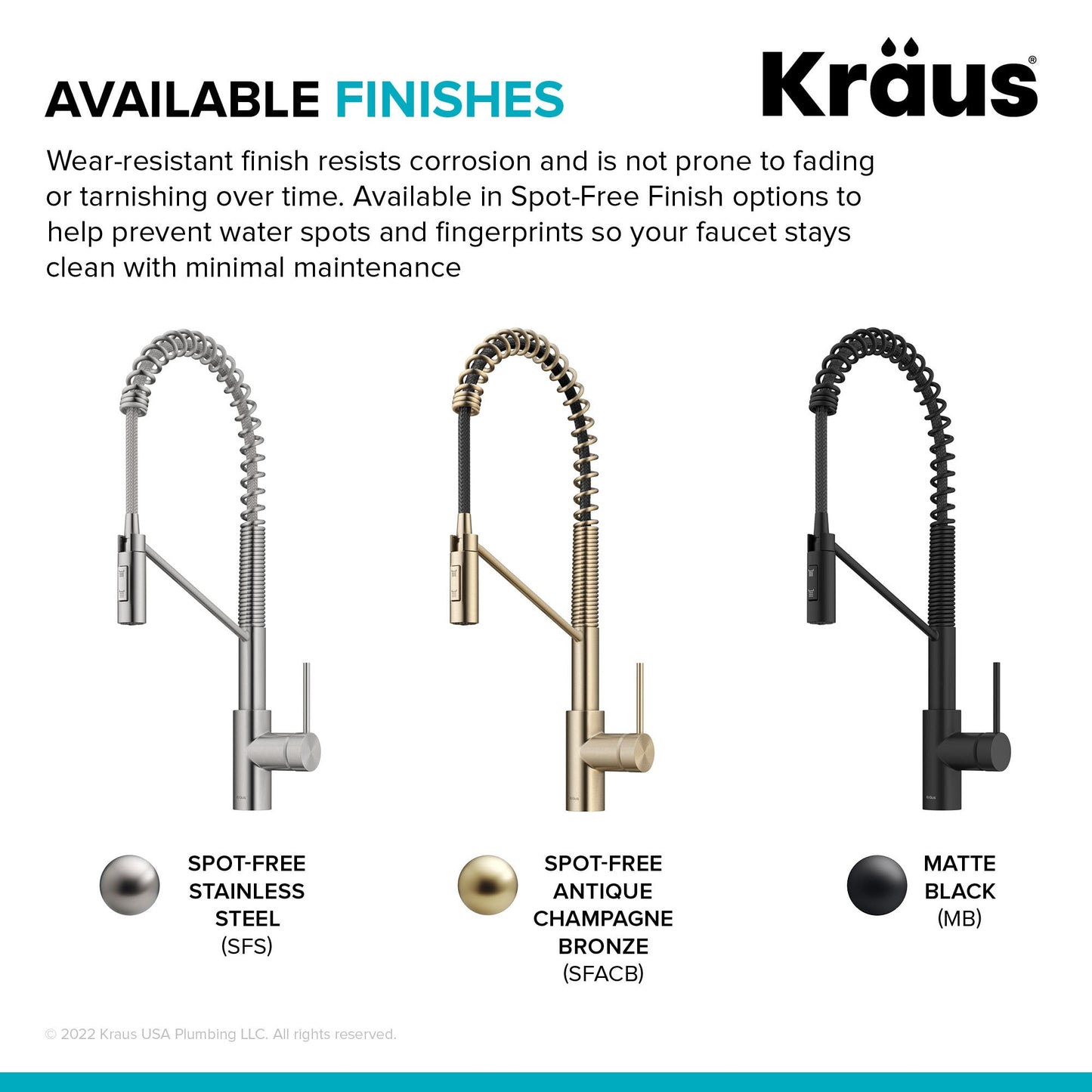 KRAUS Oletto Touchless Pull-Down Single Handle Faucet in Spot Free Antique Champagne Bronze - KSF-2631SFACB