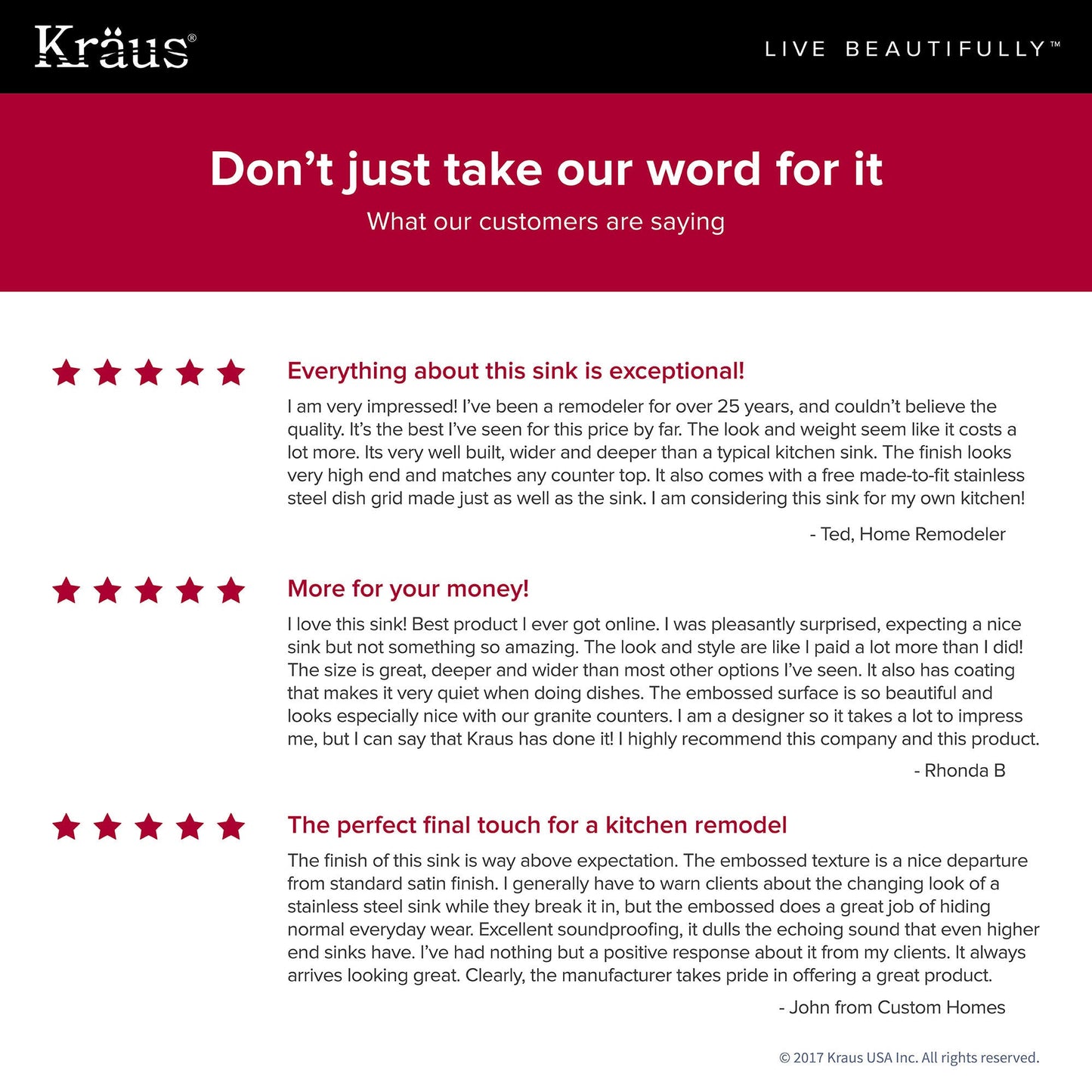 KRAUS Outlast MicroShield 16 Gauge Stainless Steel Undermount Kitchen Sink - KBU14E