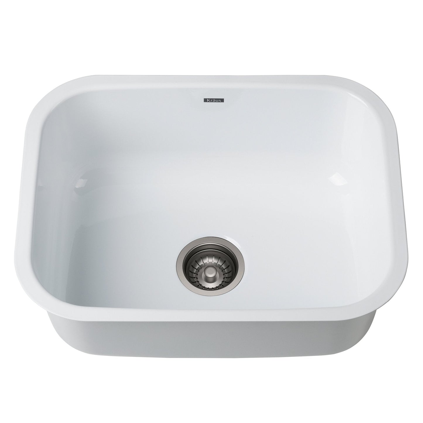 KRAUS Pintura 23" Enameled Stainless Steel Kitchen Sink in White - KEU12WHITE