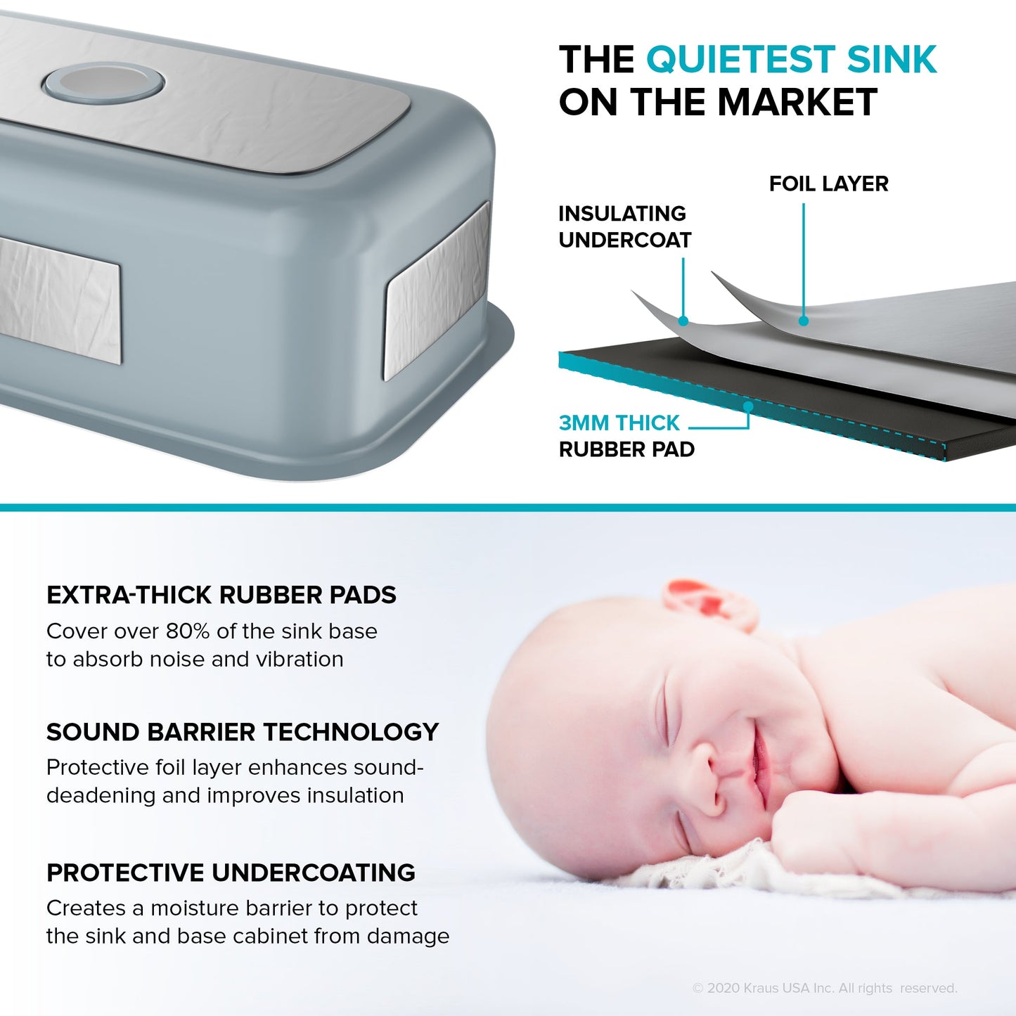 KRAUS Pintura 31 1/2" White Enameled Stainless Steel Kitchen Sink - KEU14WHITE