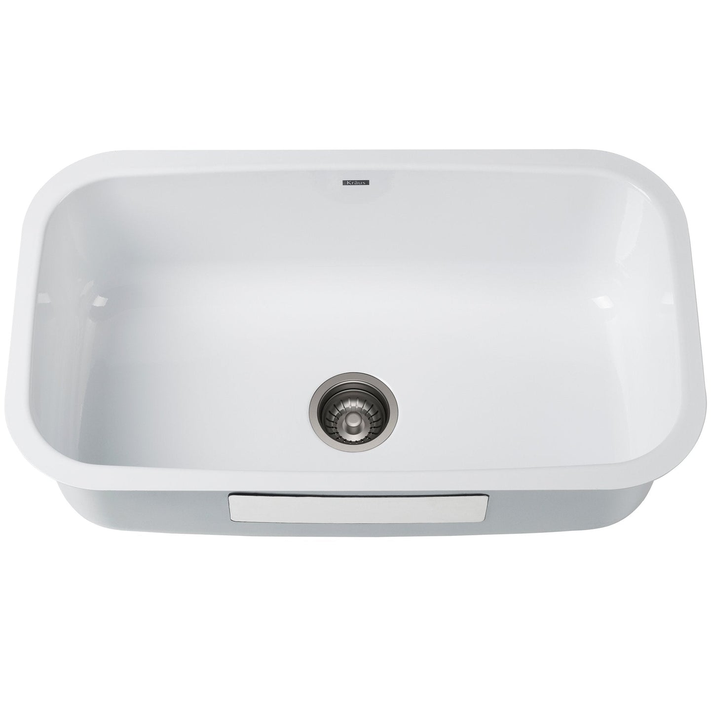 KRAUS Pintura 31 1/2" White Enameled Stainless Steel Kitchen Sink - KEU14WHITE