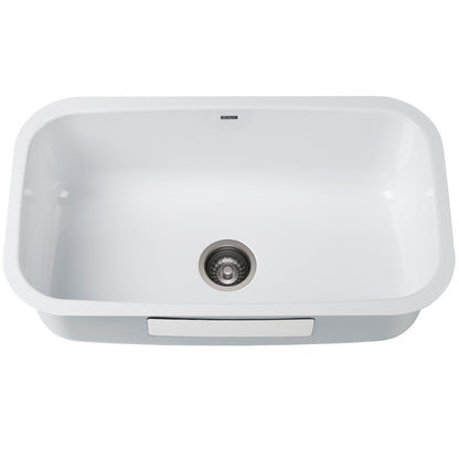 KRAUS Pintura 31 1/2" White Enameled Stainless Steel Kitchen Sink - KEU14WHITE