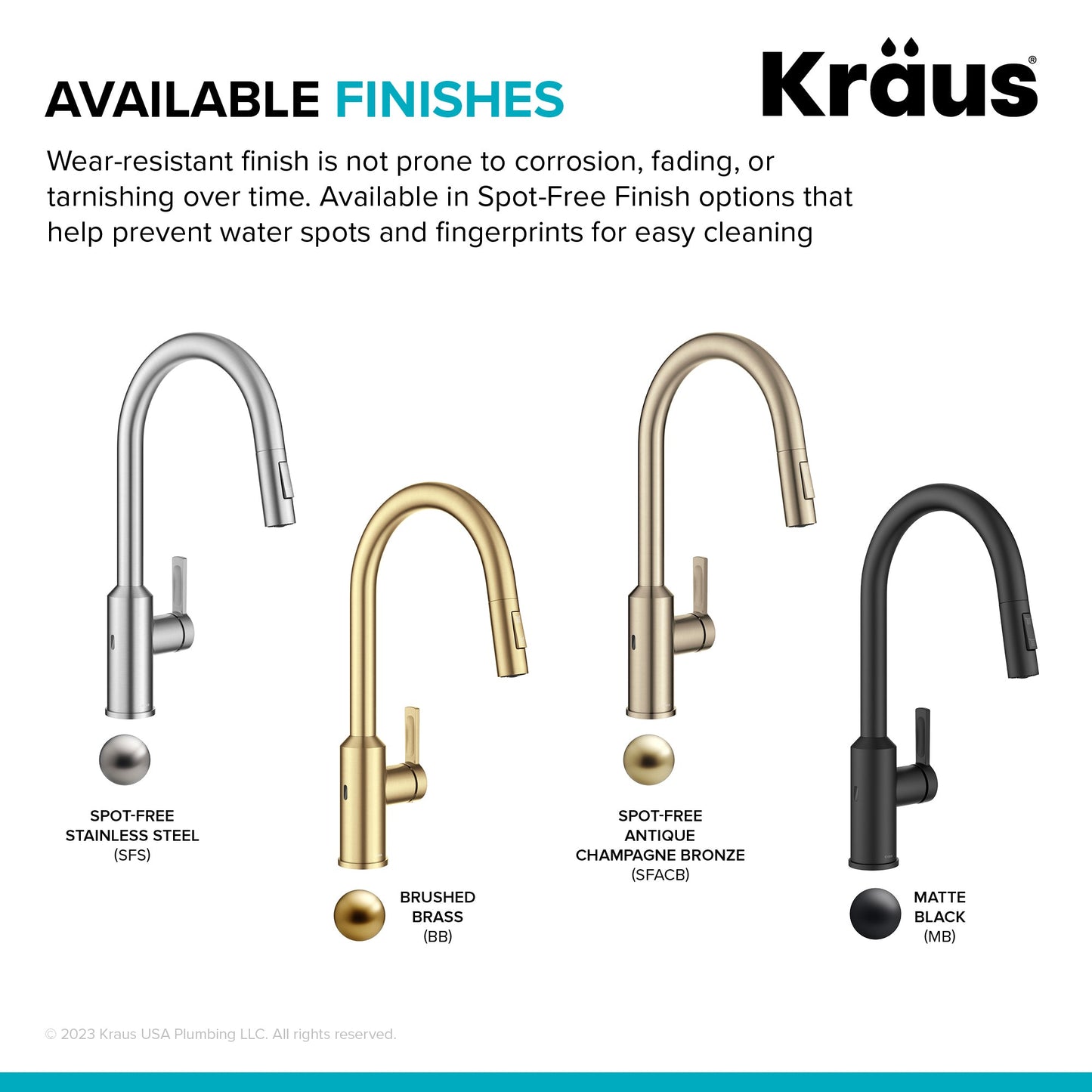 KRAUS Oletto Touchless Pull-Down Kitchen Faucet in Spot-Free Antique Champagne Bronze - KSF-2830SFACB